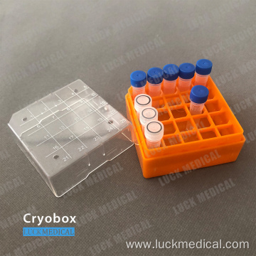 Plastic Cryobox for Cryotube Storage